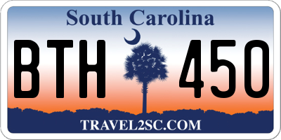 SC license plate BTH450