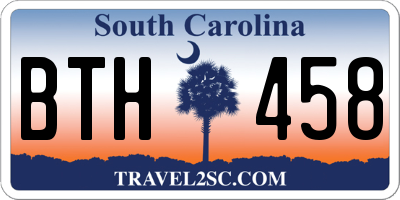 SC license plate BTH458