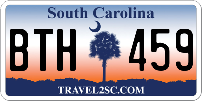 SC license plate BTH459