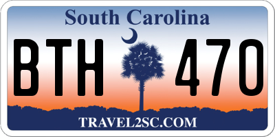 SC license plate BTH470