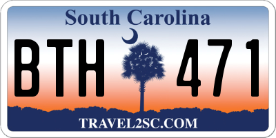 SC license plate BTH471