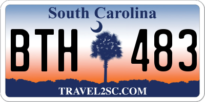 SC license plate BTH483