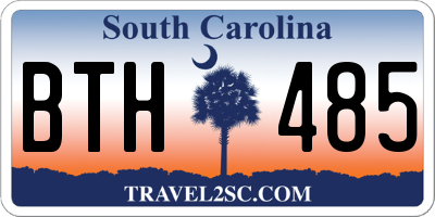 SC license plate BTH485