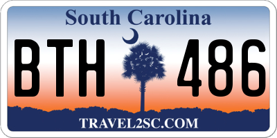 SC license plate BTH486