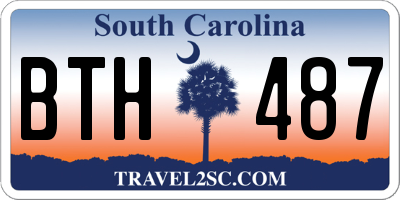 SC license plate BTH487