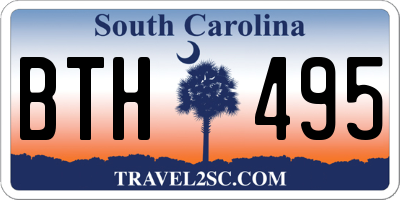 SC license plate BTH495