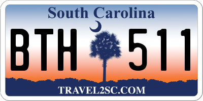SC license plate BTH511