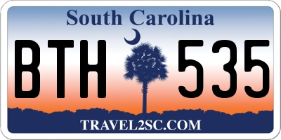 SC license plate BTH535