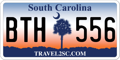 SC license plate BTH556