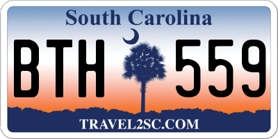 SC license plate BTH559