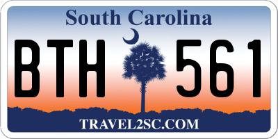 SC license plate BTH561