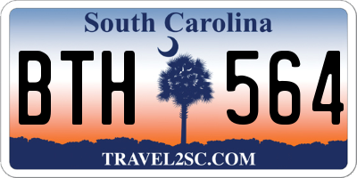 SC license plate BTH564