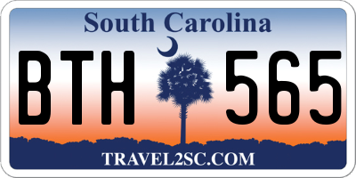 SC license plate BTH565