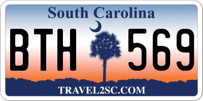 SC license plate BTH569