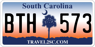 SC license plate BTH573