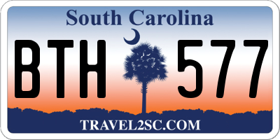 SC license plate BTH577