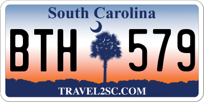 SC license plate BTH579