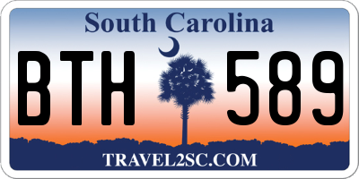 SC license plate BTH589