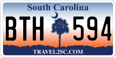 SC license plate BTH594
