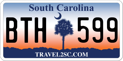 SC license plate BTH599