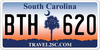 SC license plate BTH620