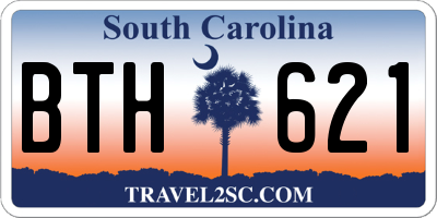 SC license plate BTH621