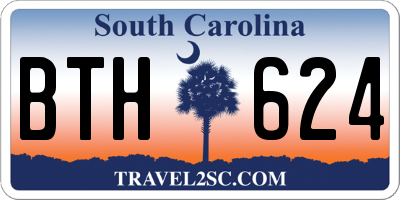 SC license plate BTH624