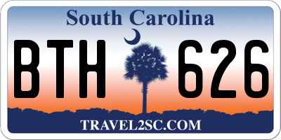 SC license plate BTH626