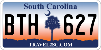 SC license plate BTH627