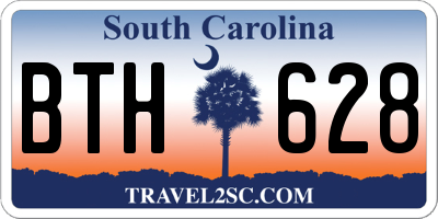 SC license plate BTH628