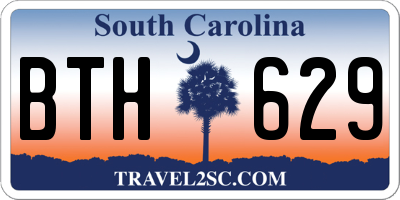 SC license plate BTH629