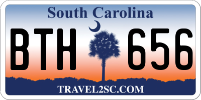SC license plate BTH656