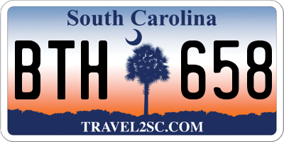 SC license plate BTH658