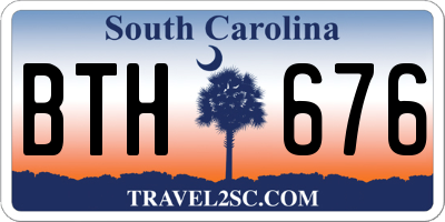 SC license plate BTH676
