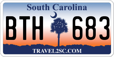 SC license plate BTH683