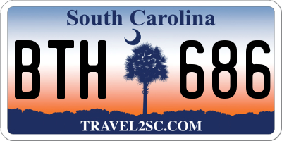 SC license plate BTH686