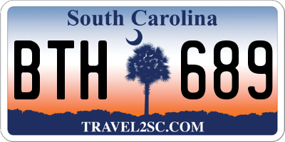 SC license plate BTH689