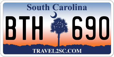 SC license plate BTH690