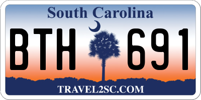 SC license plate BTH691