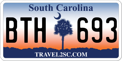 SC license plate BTH693