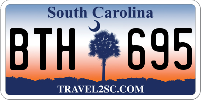 SC license plate BTH695