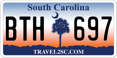 SC license plate BTH697