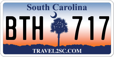SC license plate BTH717