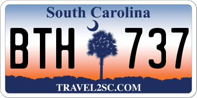 SC license plate BTH737