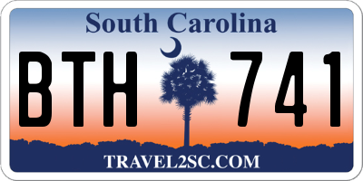 SC license plate BTH741