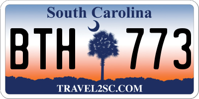 SC license plate BTH773
