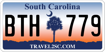 SC license plate BTH779