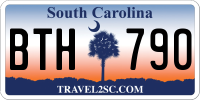 SC license plate BTH790
