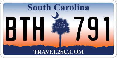 SC license plate BTH791