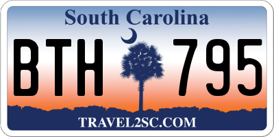 SC license plate BTH795
